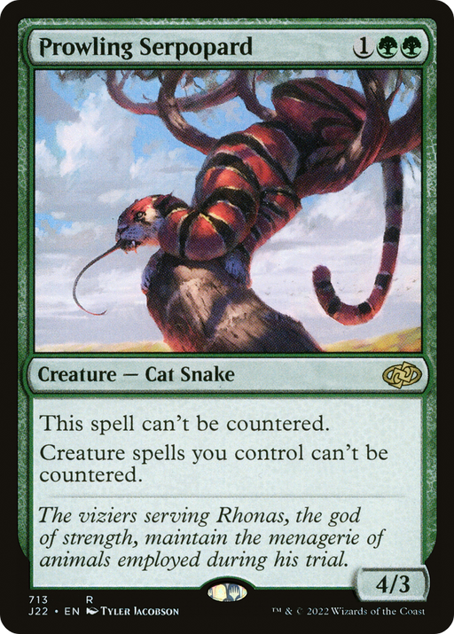 Prowling Serpopard (J22-713) [Jumpstart 2022] MTG Single Wizards of the Coast