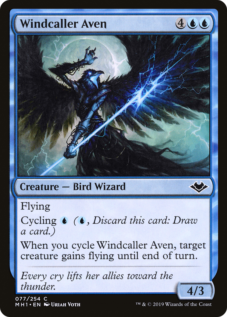 Windcaller Aven (MH1-077) [Modern Horizons] MTG Single Modern Horizons