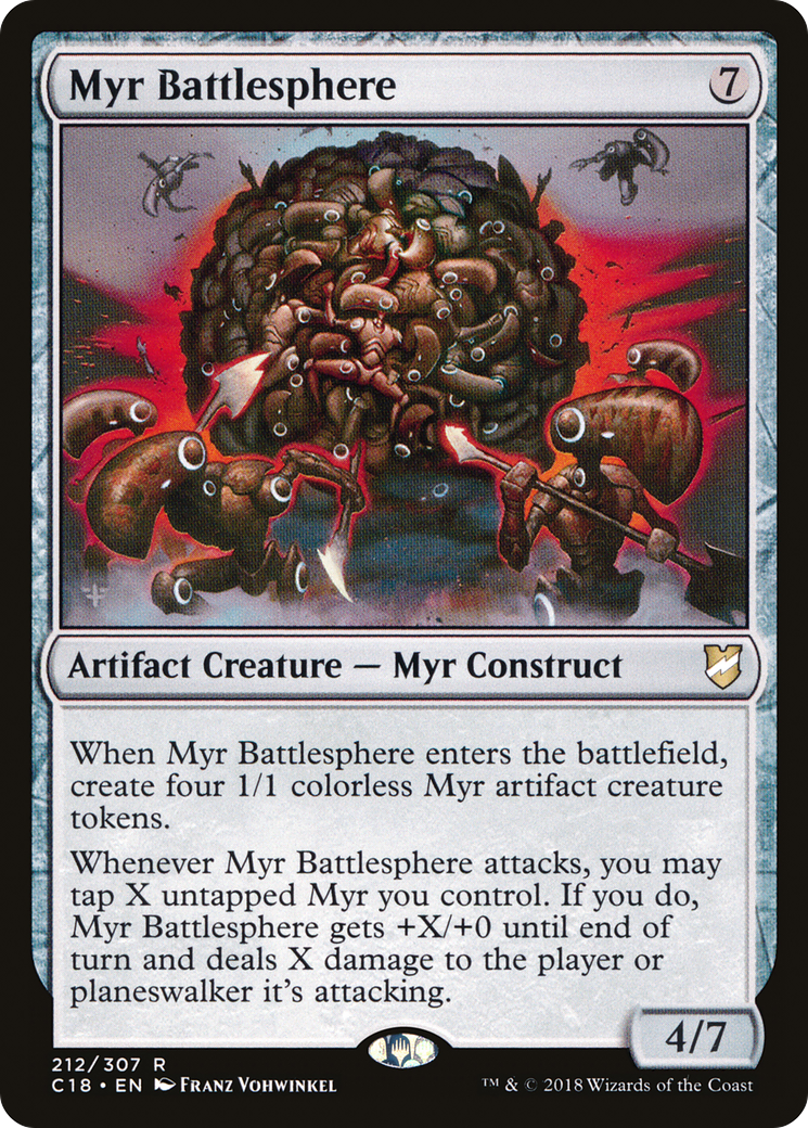Myr Battlesphere (C18-212) [Commander 2018] MTG Single Wizards of the Coast