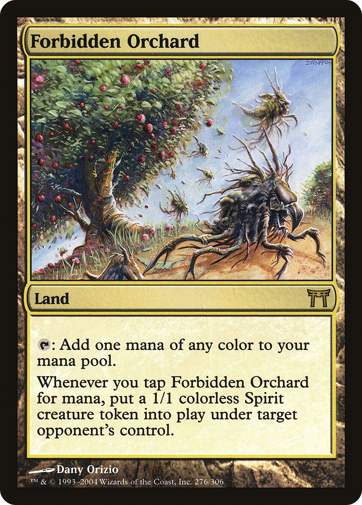 Forbidden Orchard (CHK-276) [Champions of Kamigawa] Foil MTG Single Wizards of the Coast