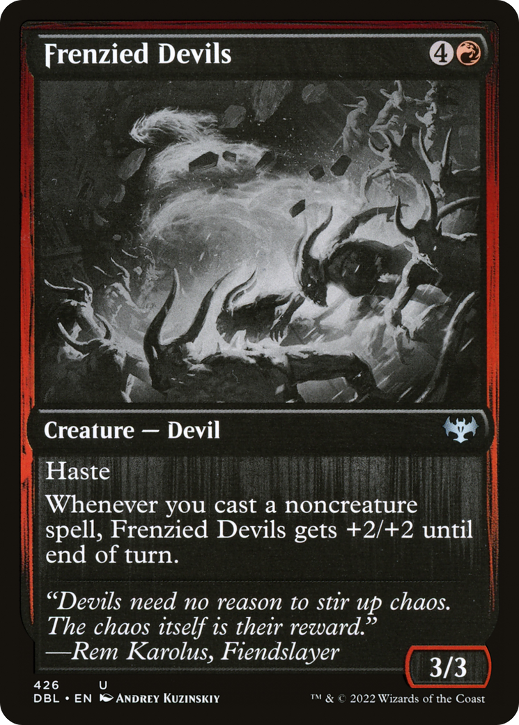 Frenzied Devils (DBL-426) [Innistrad: Double Feature] Foil MTG Single Wizards of the Coast