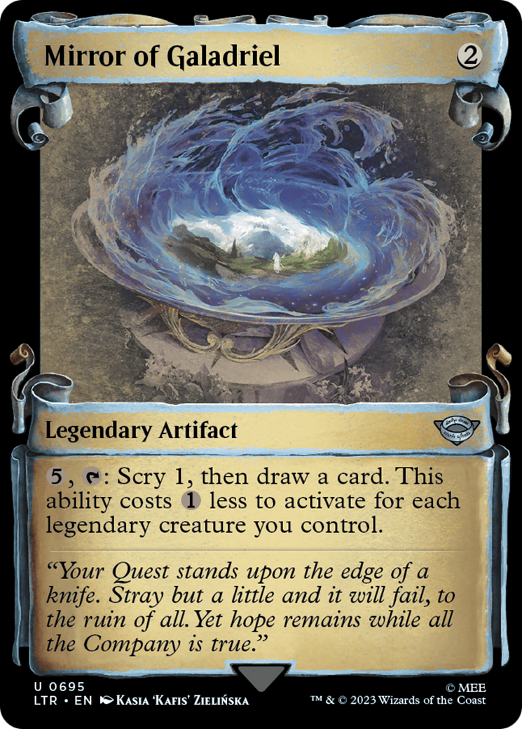 Mirror of Galadriel (Showcase Scrolls) (LTR-695) [The Lord of the Rings: Tales of Middle-earth] (Showcase) MTG Single Wizards of the Coast