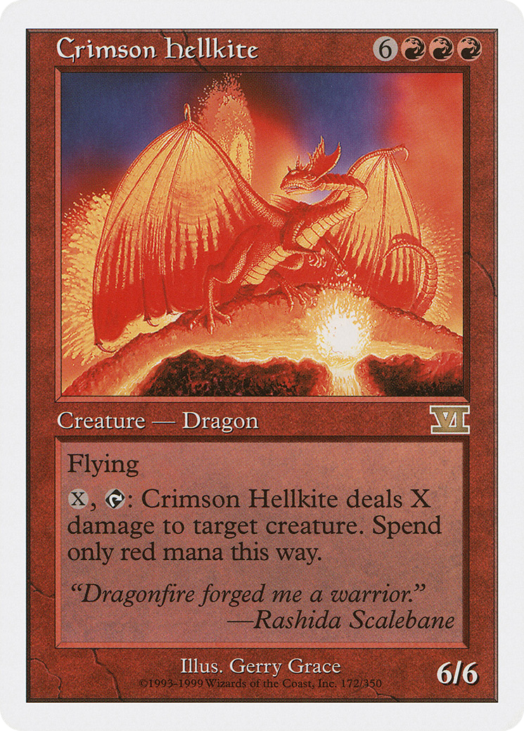 Crimson Hellkite (6ED-172) [Classic Sixth Edition] MTG Single Wizards of the Coast