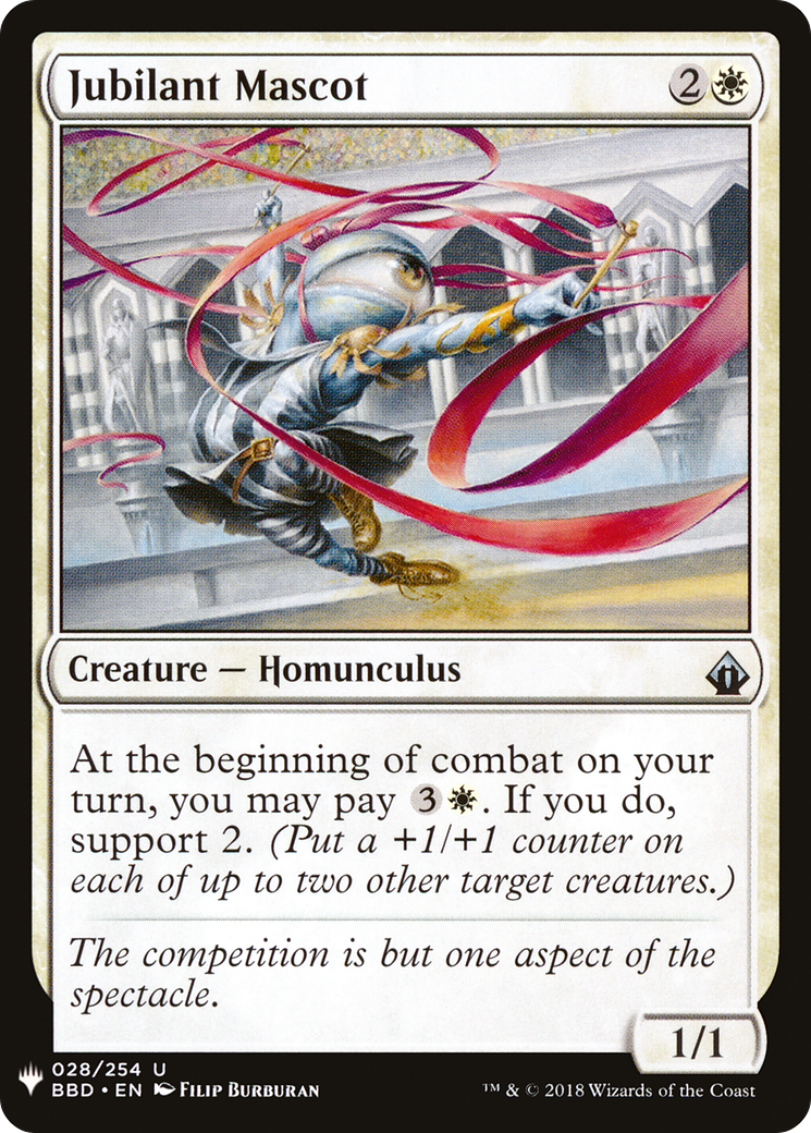 Jubilant Mascot (PLST-BBD-28) [Mystery Booster] The List MTG Single Wizards of the Coast