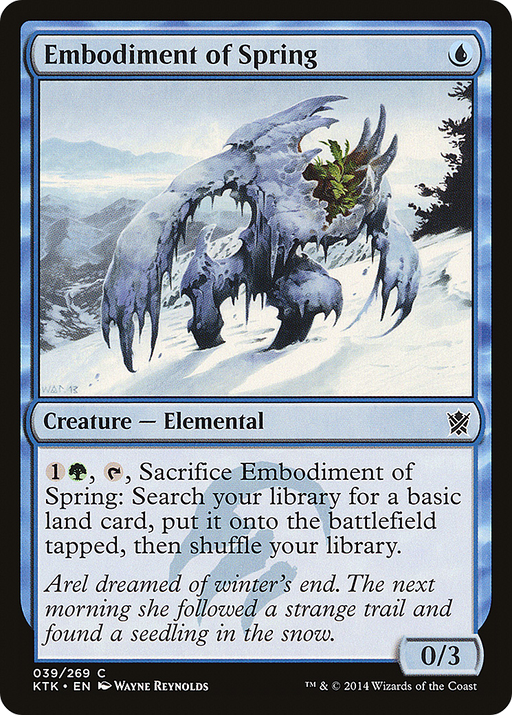 Embodiment of Spring (KTK-039) [Khans of Tarkir] Foil MTG Single Wizards of the Coast