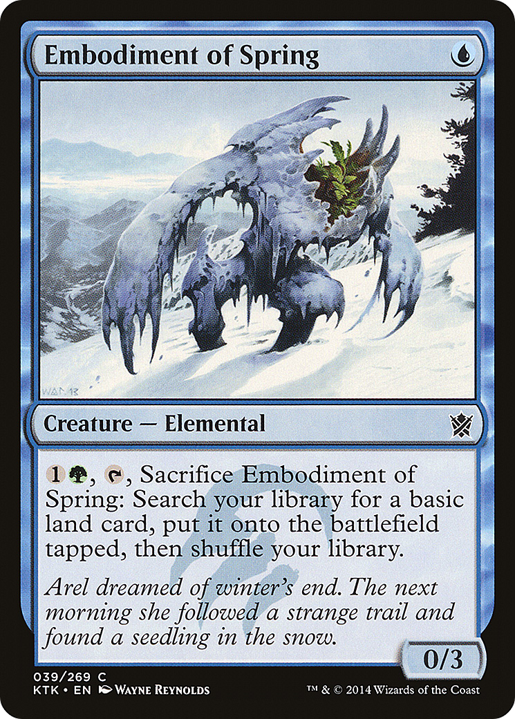 Embodiment of Spring (KTK-039) [Khans of Tarkir] MTG Single Wizards of the Coast