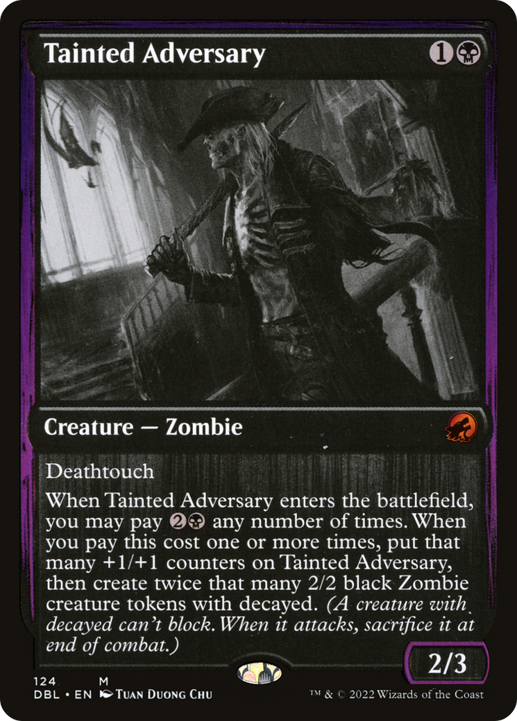 Tainted Adversary (DBL-124) [Innistrad: Double Feature] Foil MTG Single Wizards of the Coast