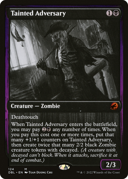 Tainted Adversary (DBL-124) [Innistrad: Double Feature] Foil MTG Single Wizards of the Coast