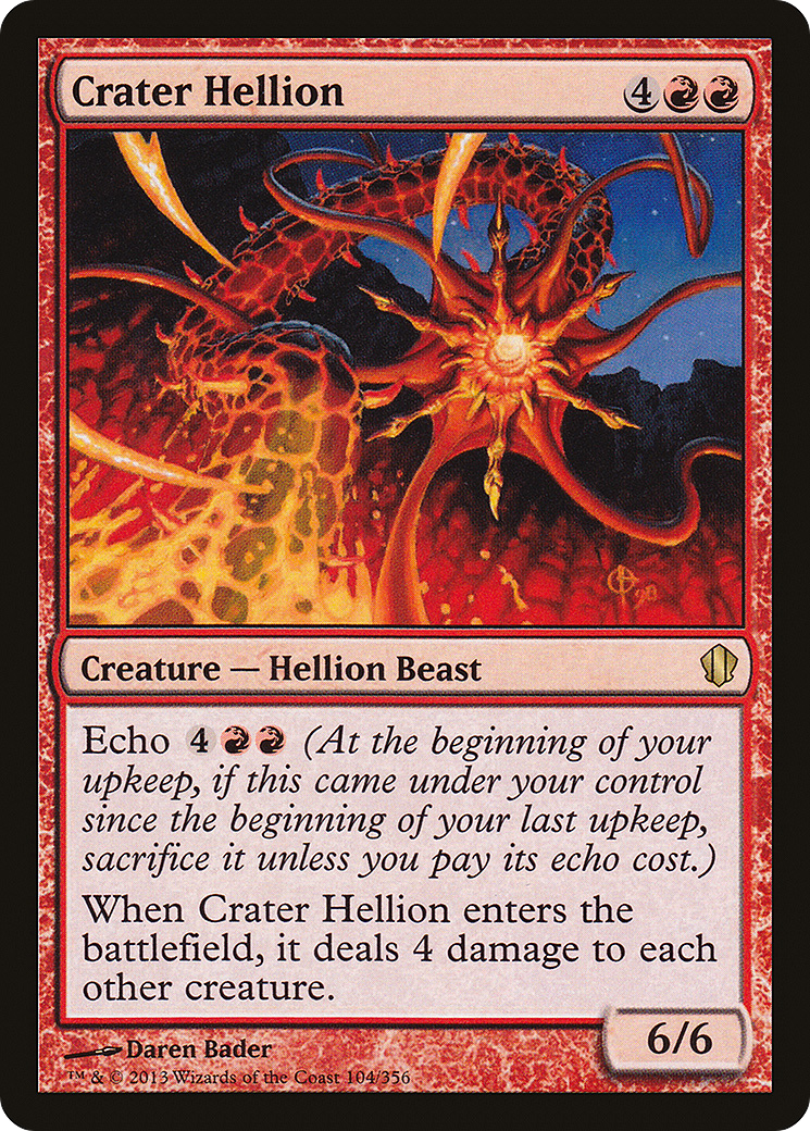 Crater Hellion (C13-104) [Commander 2013] MTG Single Wizards of the Coast
