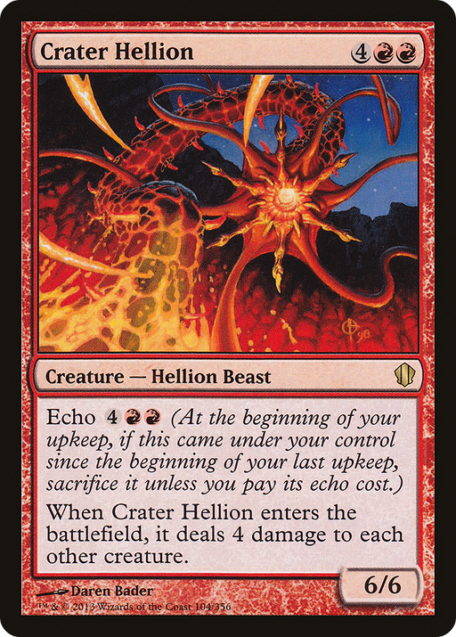 Crater Hellion (C13-104) [Commander 2013] MTG Single Wizards of the Coast