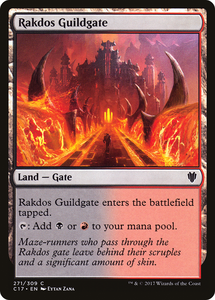 Rakdos Guildgate (C17-271) [Commander 2017] MTG Single Wizards of the Coast
