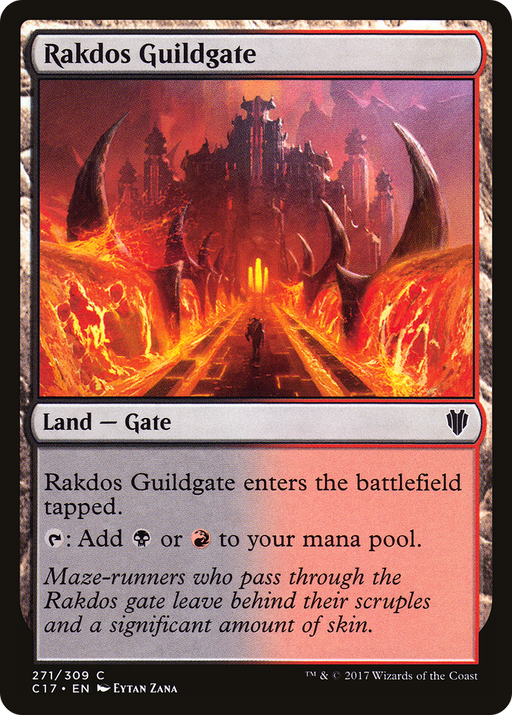Rakdos Guildgate (C17-271) [Commander 2017] MTG Single Wizards of the Coast