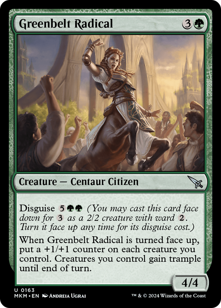 Greenbelt Radical (MKM-163) [Murders at Karlov Manor] Foil MTG Single Murders at Karlov Manor