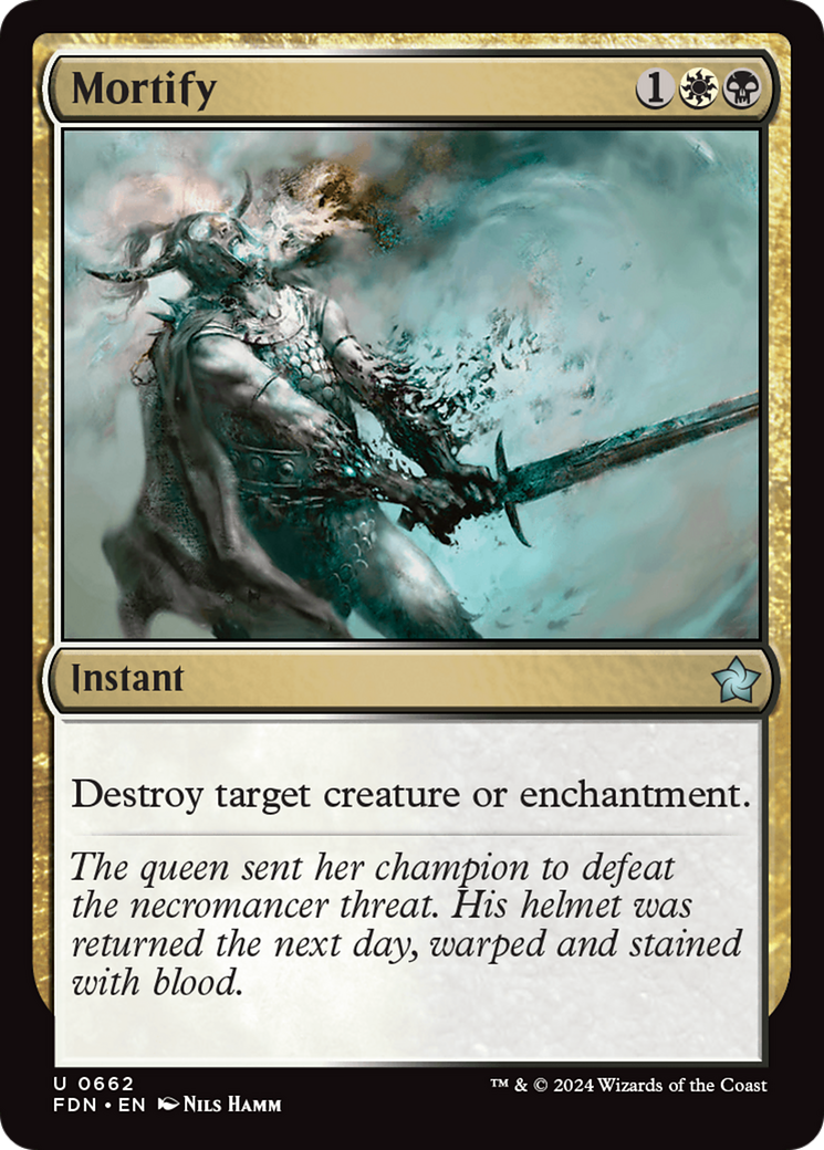 Mortify (FDN-662) [Foundations] MTG Single Wizards of the Coast