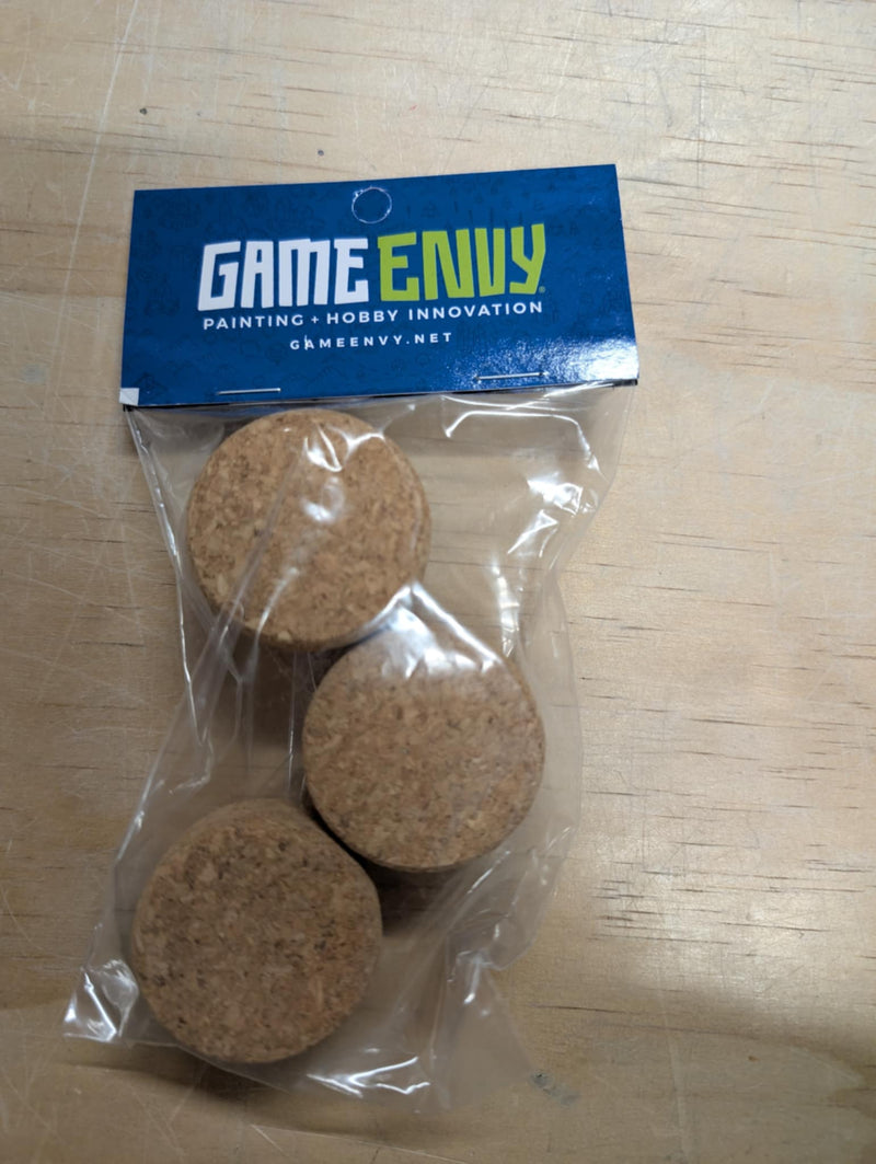Game Envy: Hobby Holder - Large Cork Inserts (3 Pack) Hobby Brushes Game Envy