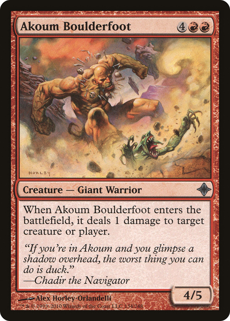 Akoum Boulderfoot (ROE-134) [Rise of the Eldrazi] MTG Single Wizards of the Coast