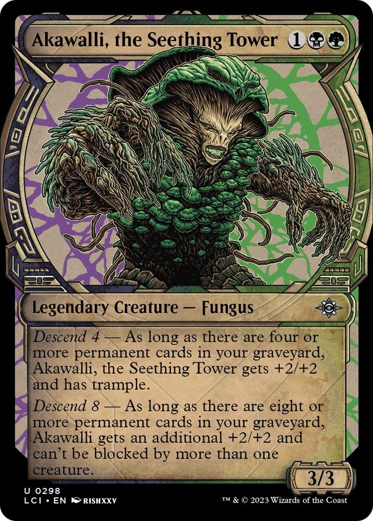 Akawalli, the Seething Tower (LCI-298) [The Lost Caverns of Ixalan] (Showcase) Foil MTG Single Wizards of the Coast