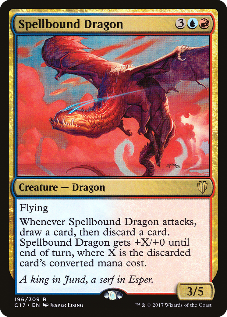 Spellbound Dragon (C17-196) [Commander 2017] MTG Single Wizards of the Coast