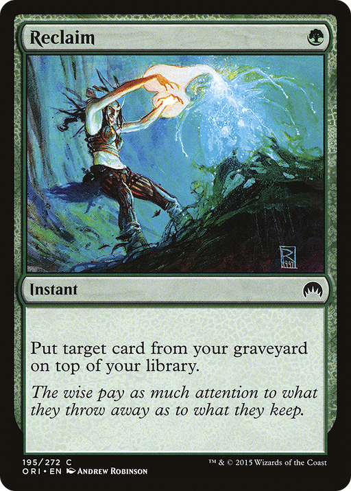 Reclaim (ORI-195) [Magic Origins] MTG Single Wizards of the Coast