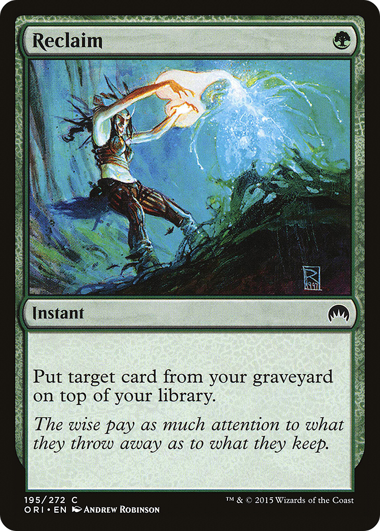Reclaim (ORI-195) [Magic Origins] Foil MTG Single Wizards of the Coast