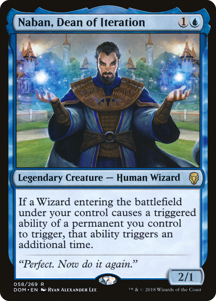 Naban, Dean of Iteration (DOM-058) [Dominaria] MTG Single Wizards of the Coast