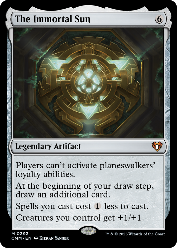 The Immortal Sun (CMM-393) [Commander Masters] Foil MTG Single Wizards of the Coast