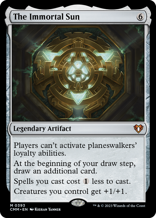 The Immortal Sun (CMM-393) [Commander Masters] Foil MTG Single Wizards of the Coast