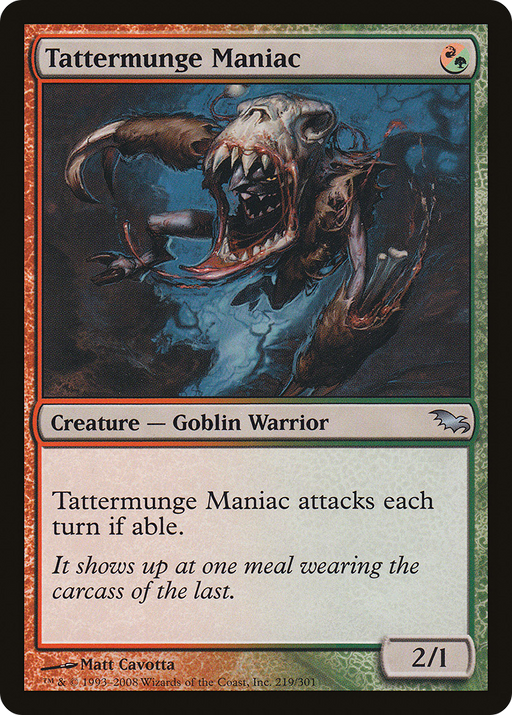 Tattermunge Maniac (SHM-219) [Shadowmoor] MTG Single Wizards of the Coast