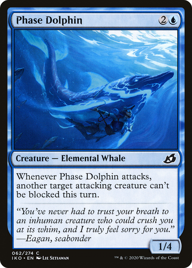 Phase Dolphin (IKO-062) [Ikoria: Lair of Behemoths] Foil MTG Single Wizards of the Coast