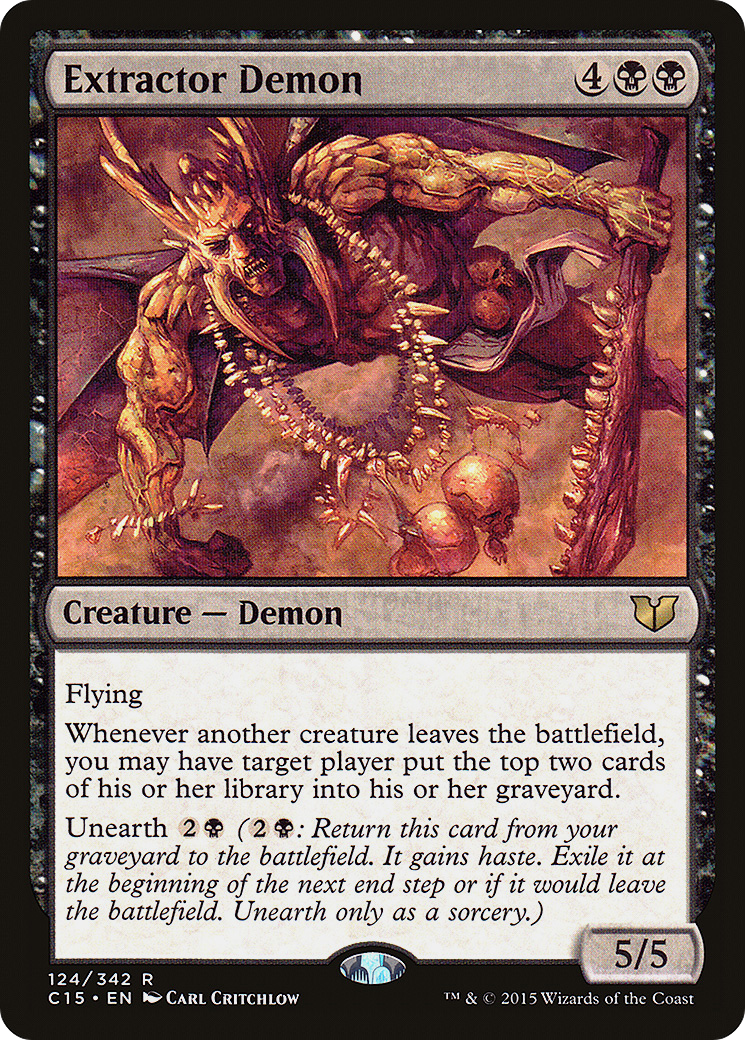 Extractor Demon (C15-124) [Commander 2015] MTG Single Wizards of the Coast