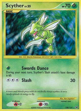 Scyther 130/127 Holofoil [Platinum: Base set] Pokemon Single Pokémon