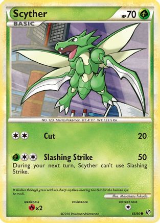 Scyther (65) (/90) [HGSS: Undaunted] Pokemon Single Pokémon