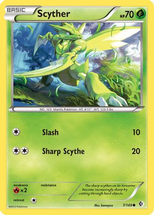 Scyther (/149) Reverse Holofoil [BW: Boundaries Crossed] Pokemon Single Pokémon