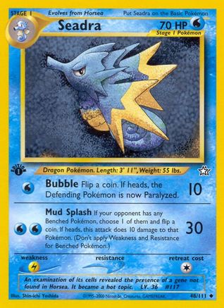 Seadra (48/111) 1st Edition [Vintage: Neo Genesis] Pokemon Single Pokémon