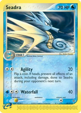 Seadra - 40/97 (40/97) [EX: Dragon] Pokemon Single Pokémon