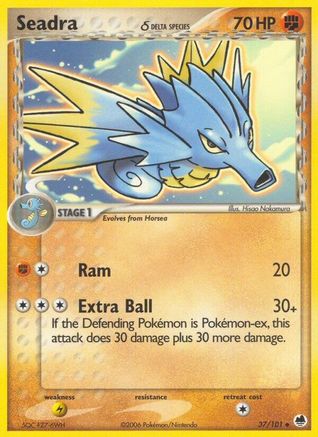 Seadra - 037/101 (Delta Species) (/101) [EX: Dragon Frontiers] Pokemon Single Pokémon