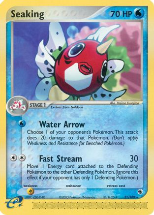 Seaking (21/109) Reverse Holofoil [EX: Ruby & Sapphire] Pokemon Single Pokémon