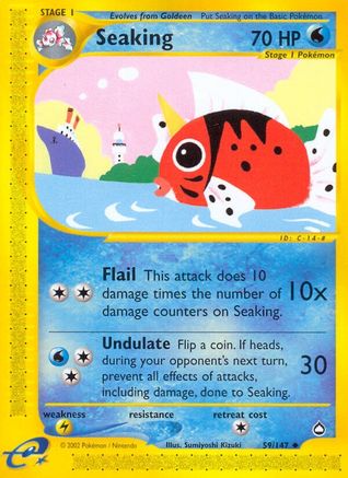 Seaking (/147) Reverse Holofoil [Vintage: Aquapolis] Pokemon Single Pokémon