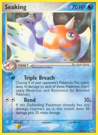 Seaking (/107) [EX: Deoxys] Pokemon Single Pokémon