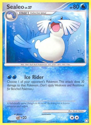 Sealeo (/123) Reverse Holofoil [DP: Mysterious Treasures] Pokemon Single Pokémon