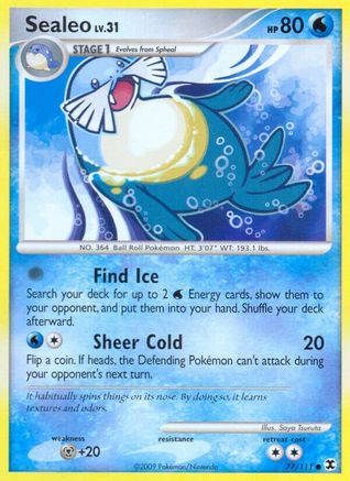 Sealeo (/111) Reverse Holofoil [Platinum: Rising Rivals] Pokemon Single Pokémon