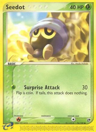 Seedot - 76/100 (76/100) Reverse Holofoil [EX: Sandstorm] Pokemon Single Pokémon