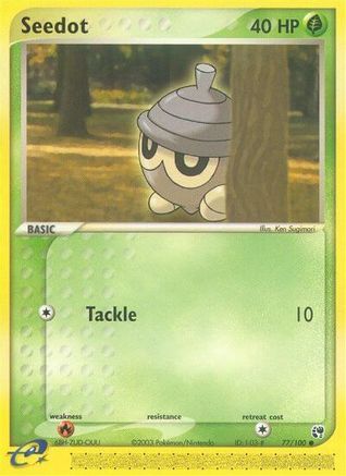Seedot - 77/100 (/100) Reverse Holofoil [EX: Sandstorm] Pokemon Single Pokémon