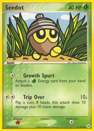 Seedot (/101) Reverse Holofoil [EX: Hidden Legends] Pokemon Single Pokémon
