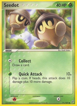 Seedot (71/107) Reverse Holofoil [EX: Deoxys] Pokemon Single Pokémon