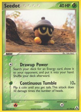 Seedot (61/92) Reverse Holofoil [EX: Legend Maker] Pokemon Single Pokémon