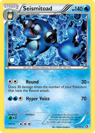 Seismitoad (/113) Reverse Holofoil [BW: Legendary Treasures] Pokemon Single Pokémon