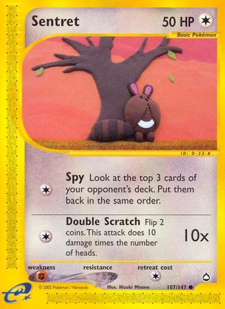 Sentret (/147) Reverse Holofoil [Vintage: Aquapolis] Pokemon Single Pokémon