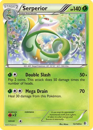 Serperior (/149) Holofoil [BW: Boundaries Crossed] Pokemon Single Pokémon