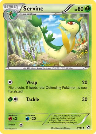 Servine (3/114) [BW: Base Set] Pokemon Single Pokémon